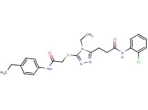 N-(2-chlorophenyl)-3-[4-ethyl-5-({2-[(4-ethylphenyl)amino]-2-oxoethyl}thio)-4H-1,2,4-triazol-3-yl]propanamide