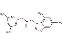 3,5-dimethylphenyl (4,6-dimethyl-1-benzofuran-3-yl)acetate