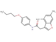 N-(4-butoxyphenyl)-2-(4,6-dimethyl-1-benzofuran-3-yl)acetamide