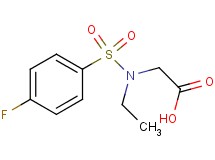 N-ethyl-N-[(4-fluorophenyl)sulfonyl]glycine