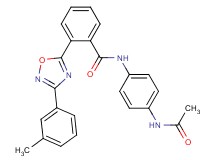 N-[4-(acetylamino)phenyl]-2-[3-(3-methylphenyl)-1,2,4-oxadiazol-5-yl]benzamide