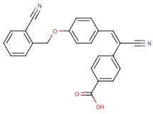 4-(1-cyano-2-{4-[(2-cyanobenzyl)oxy]phenyl}vinyl)benzoic acid