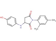 1-(2,4-dimethylphenyl)-3-[(4-hydroxyphenyl)amino]-2,5-pyrrolidinedione