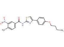 N-[4-(4-butoxyphenyl)-1,3-thiazol-2-yl]-4-methyl-3-nitrobenzamide