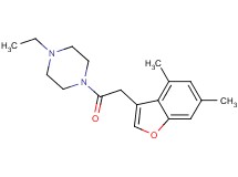 1-[(4,6-dimethyl-1-benzofuran-3-yl)acetyl]-4-ethylpiperazine
