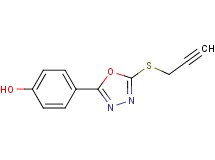 4-[5-(2-propyn-1-ylthio)-1,3,4-oxadiazol-2-yl]phenol