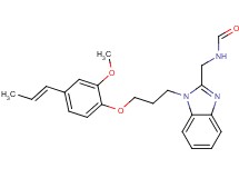 [(1-{3-[2-methoxy-4-(1-propen-1-yl)phenoxy]propyl}-1H-benzimidazol-2-yl)methyl]formamide