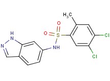 4,5-dichloro-N-1H-indazol-6-yl-2-methylbenzenesulfonamide