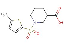1-[(5-methyl-2-thienyl)sulfonyl]-3-piperidinecarboxylic acid