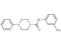 N-(3-methylphenyl)-4-phenyl-1-piperazinecarboxamide
