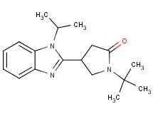 1-tert-butyl-4-(1-isopropyl-1H-benzimidazol-2-yl)-2-pyrrolidinone