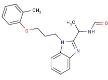 (1-{1-[3-(2-methylphenoxy)propyl]-1H-benzimidazol-2-yl}ethyl)formamide
