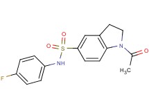 1-acetyl-N-(4-fluorophenyl)-5-indolinesulfonamide