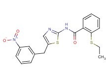 2-(ethylthio)-N-[5-(3-nitrobenzyl)-1,3-thiazol-2-yl]benzamide