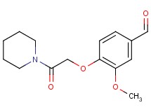 3-methoxy-4-[2-oxo-2-(1-piperidinyl)ethoxy]benzaldehyde