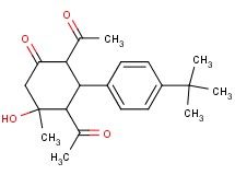 2,4-diacetyl-3-(4-tert-butylphenyl)-5-hydroxy-5-methylcyclohexanone