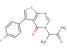 5-(4-fluorophenyl)-3-(1-methyl-2-oxopropyl)thieno[2,3-d]pyrimidin-4(3H)-one