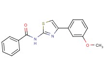 N-[4-(3-methoxyphenyl)-1,3-thiazol-2-yl]benzamide