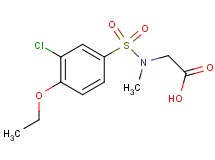 N-[(3-chloro-4-ethoxyphenyl)sulfonyl]-N-methylglycine