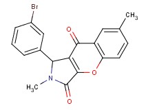 1-(3-bromophenyl)-2,7-dimethyl-1,2-dihydrochromeno[2,3-c]pyrrole-3,9-dione