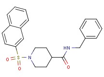 N-benzyl-1-(2-naphthylsulfonyl)-4-piperidinecarboxamide