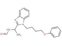 {1-[1-(4-phenoxybutyl)-1H-benzimidazol-2-yl]ethyl}formamide