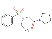 N-ethyl-N-[2-oxo-2-(1-pyrrolidinyl)ethyl]benzenesulfonamide