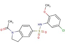 1-acetyl-N-(5-chloro-2-methoxyphenyl)-5-indolinesulfonamide