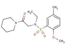 N-ethyl-2-methoxy-5-methyl-N-[2-oxo-2-(1-piperidinyl)ethyl]benzenesulfonamide
