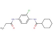N-[2-chloro-4-(propionylamino)phenyl]cyclohexanecarboxamide