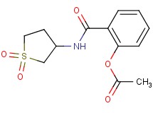 2-{[(1,1-dioxidotetrahydro-3-thienyl)amino]carbonyl}phenyl acetate