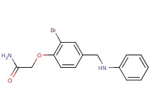 2-[4-(anilinomethyl)-2-bromophenoxy]acetamide