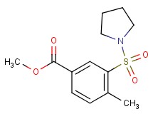 methyl 4-methyl-3-(1-pyrrolidinylsulfonyl)benzoate
