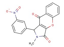 2-methyl-1-(3-nitrophenyl)-1,2-dihydrochromeno[2,3-c]pyrrole-3,9-dione