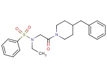 N-[2-(4-benzyl-1-piperidinyl)-2-oxoethyl]-N-ethylbenzenesulfonamide