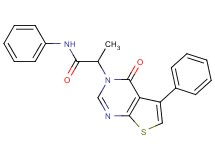 2-(4-oxo-5-phenylthieno[2,3-d]pyrimidin-3(4H)-yl)-N-phenylpropanamide
