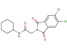 N-cyclohexyl-2-(5,6-dichloro-1,3-dioxo-1,3-dihydro-2H-isoindol-2-yl)acetamide