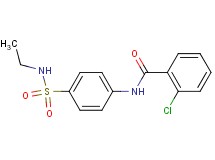 2-chloro-N-{4-[(ethylamino)sulfonyl]phenyl}benzamide