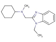 N-[(1-ethyl-1H-benzimidazol-2-yl)methyl]-N-methylcyclohexanamine