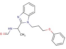 {1-[1-(3-phenoxypropyl)-1H-benzimidazol-2-yl]ethyl}formamide