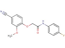 2-(4-cyano-2-methoxyphenoxy)-N-(4-fluorophenyl)acetamide