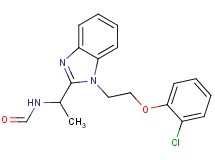 (1-{1-[2-(2-chlorophenoxy)ethyl]-1H-benzimidazol-2-yl}ethyl)formamide