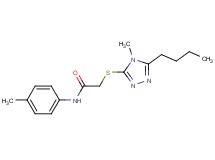 2-[(5-butyl-4-methyl-4H-1,2,4-triazol-3-yl)thio]-N-(4-methylphenyl)acetamide