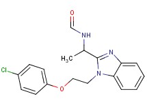 (1-{1-[2-(4-chlorophenoxy)ethyl]-1H-benzimidazol-2-yl}ethyl)formamide