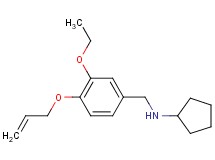 N-[4-(allyloxy)-3-ethoxybenzyl]cyclopentanamine hydrochloride