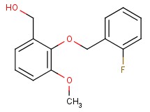 {2-[(2-fluorobenzyl)oxy]-3-methoxyphenyl}methanol