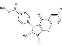 methyl 4-(7-chloro-2-methyl-3,9-dioxo-1,2,3,9-tetrahydrochromeno[2,3-c]pyrrol-1-yl)benzoate