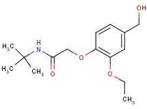 N-(tert-butyl)-2-[2-ethoxy-4-(hydroxymethyl)phenoxy]acetamide
