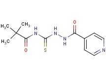 N-[(2-isonicotinoylhydrazino)carbonothioyl]-2,2-dimethylpropanamide