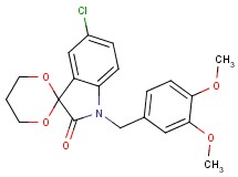 5'-chloro-1'-(3,4-dimethoxybenzyl)spiro[1,3-dioxane-2,3'-indol]-2'(1'H)-one